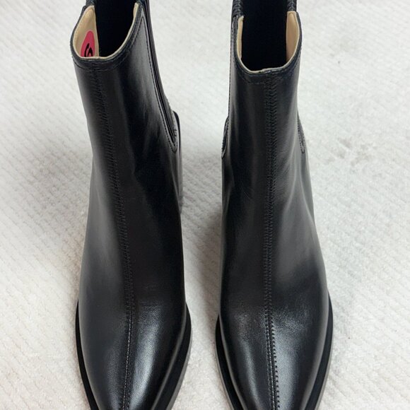 Coach Shoes - $250-NEW-Coach-Women-CN136-Black leather heel Boots.Sz-6B/8B.Vietnam.